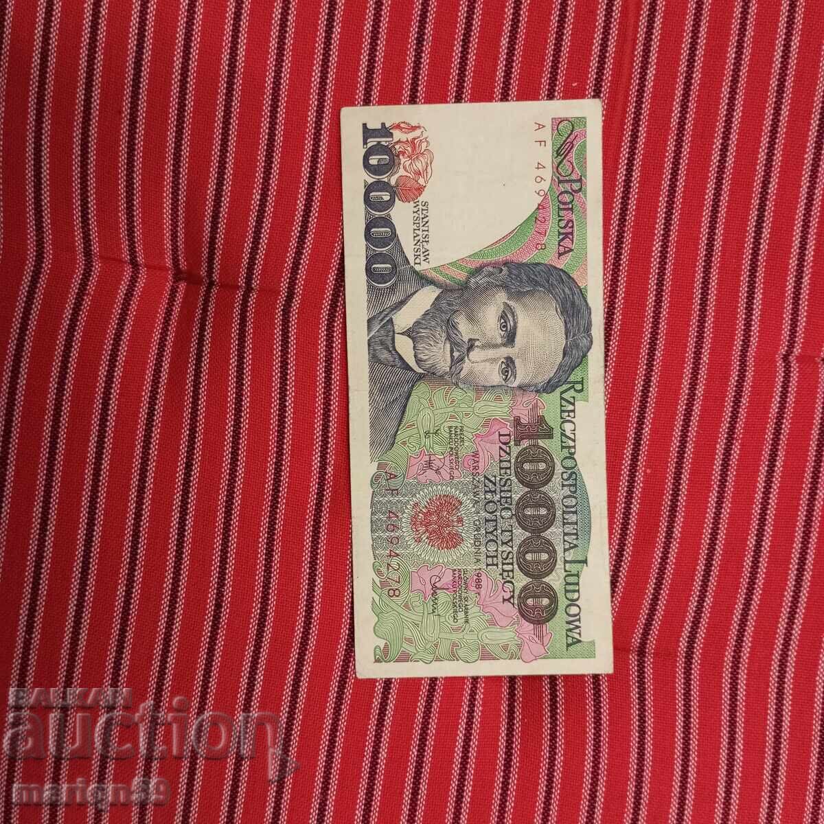 10 000 злоти  Полша 1988г