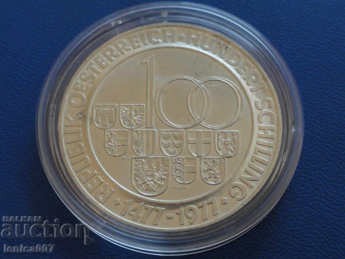 Delivery of Austria 1977 - 100 Schilling "500g. from the creation of the mint"