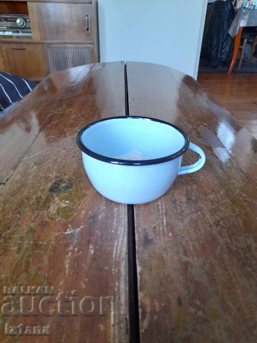 Старо емайлирано канче,чаша