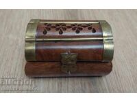Wooden box with brass fittings for connoisseurs