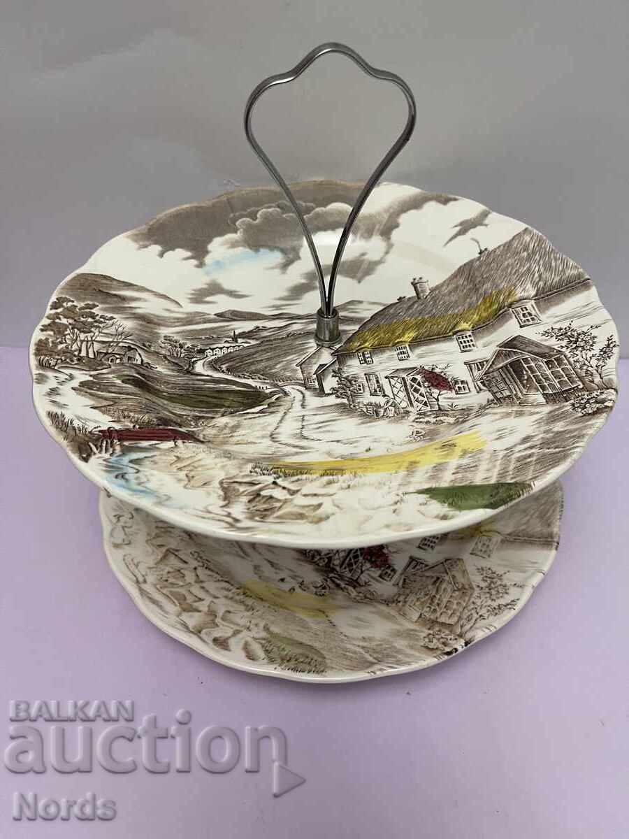 Two-tiered Porcelain Plate with price 21.00 BGN | € 10.74 Two-tiered Porcelain Plate with price 21.00 BGN | € 10.74