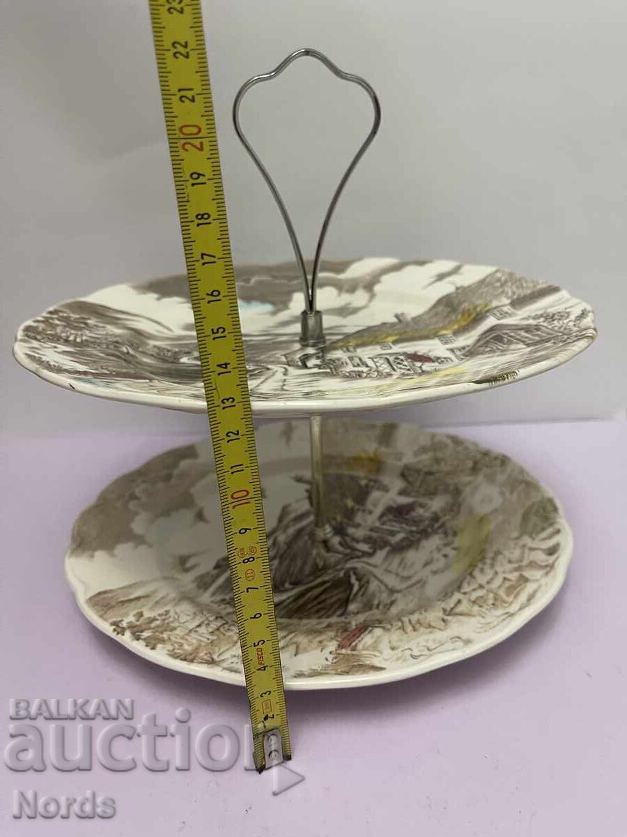 Two-tiered Porcelain Plate - 5 Two-tiered Porcelain Plate - 5
