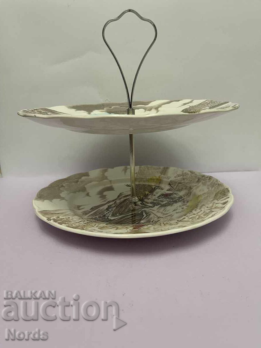 Two-tiered Porcelain Plate Two-tiered Porcelain Plate