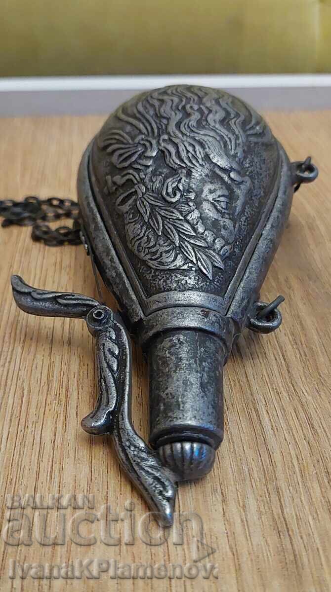 Барутница винтидж за колекционери отлична - 5