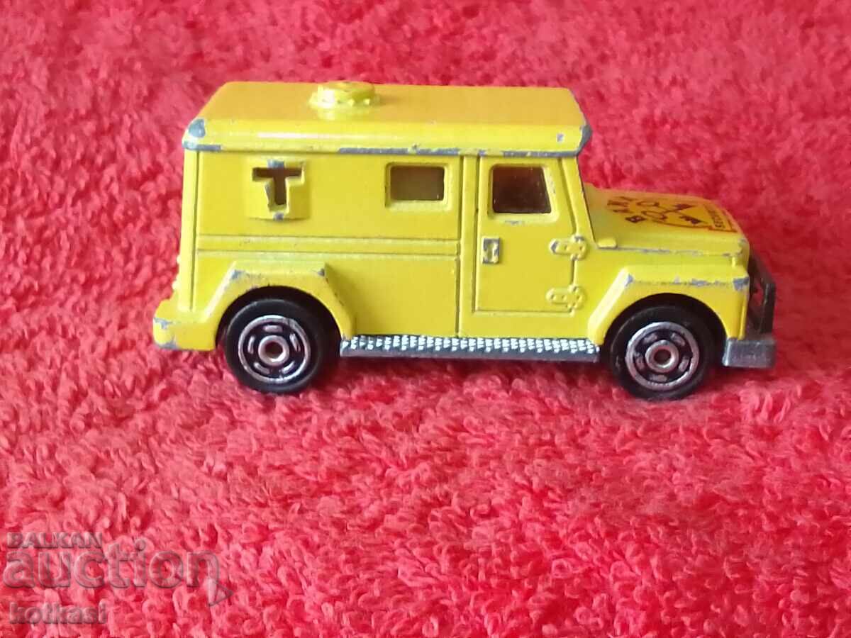 Παλιό μεταλλικό αυτοκίνητο Γαλλία Banque SECURITY 1/57 Majorette - 5