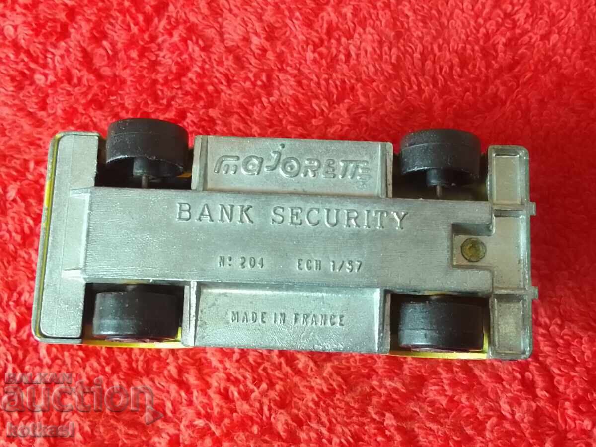 Παλιό μεταλλικό αυτοκίνητο Γαλλία Banque SECURITY 1/57 Majorette - 7