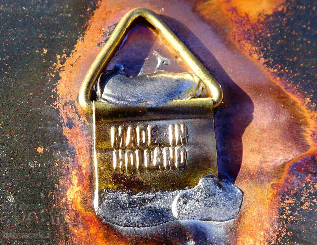 Χάλκινο πάνελ, ανάγλυφη εικόνα Μύλος, 38 εκ., 440 γρ - 5