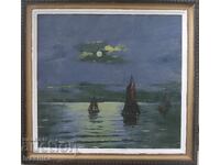 Παλιός βουλγαρικός πίνακας ζωγραφικής περίπου 1940-50