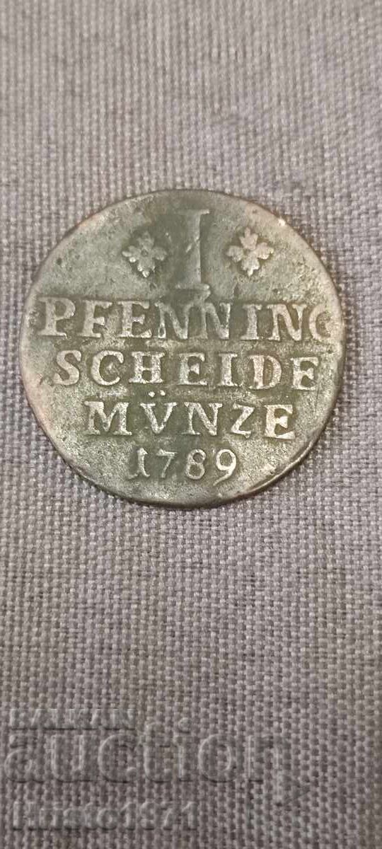 1 πφένιγκ 1789 Μπράουνσβαϊγκ με τιμή € 18.00 | 35.21 BGN 1 πφένιγκ 1789 Μπράουνσβαϊγκ με τιμή € 18.00 | 35.21 BGN
