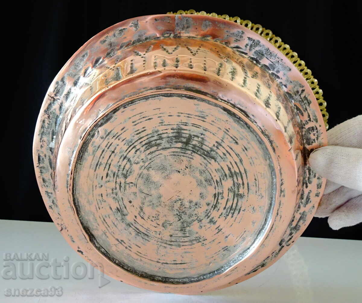 Delivery of Hand-forged copper bowl, sahan, panitsa, pure red copper
