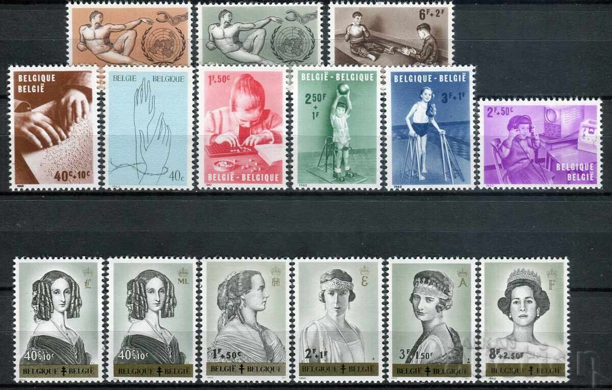 Auction Belgium 1962. MnH - series and single stamps Auction Belgium 1962. MnH - series and single stamps