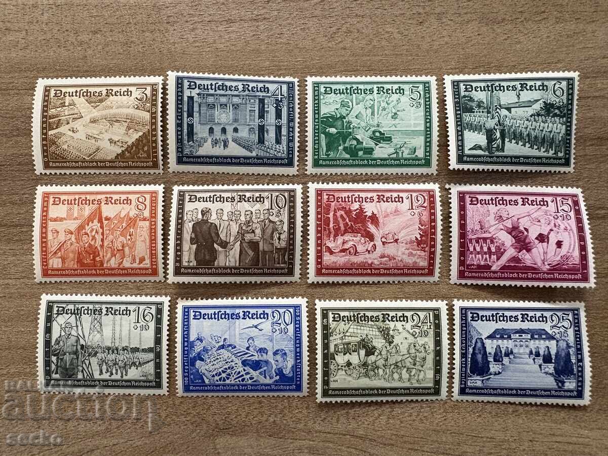 Германия - Благотворителни марки - Местни мотиви (1939) MNH