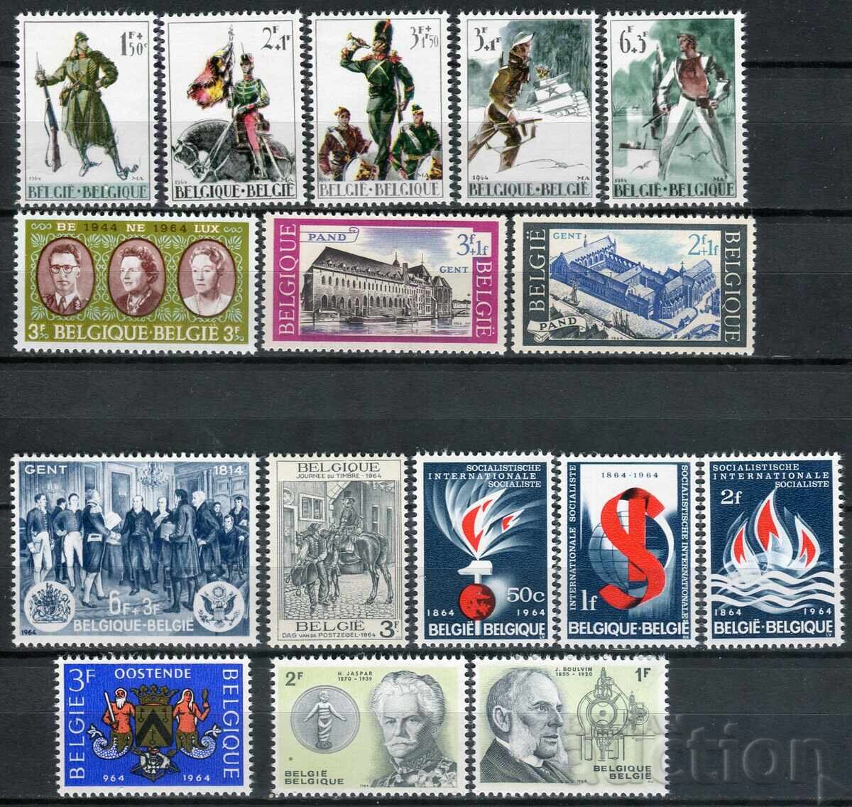 Belgium 1964. MnH - series and single stamps