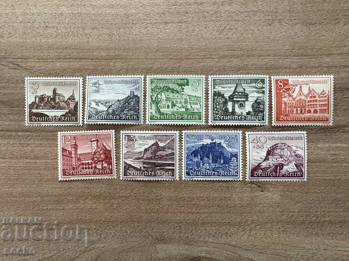 Γερμανία - Φιλανθρωπικά γραμματόσημα - Κάστρα (1939) MNH/MH