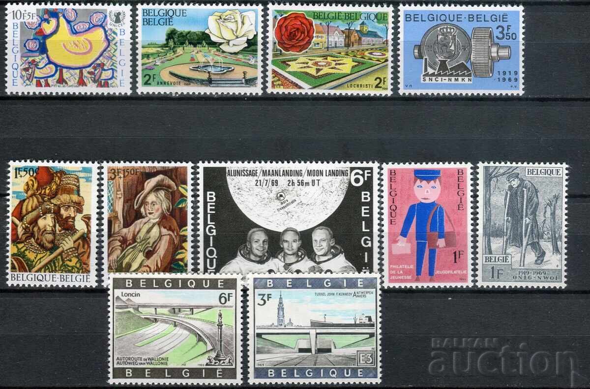 Δημοπρασία Βέλγιο 1969 MnH - σειρές και μεμονωμένα γραμματόσημα