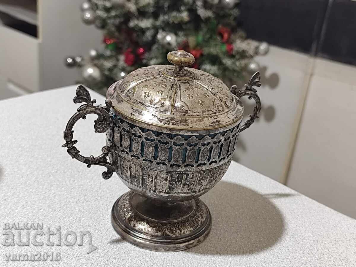 Licitație Zaharniță / Bombonieră Antică WMF – Germania, Art Nouveau Licitație Zaharniță / Bombonieră Antică WMF – Germania, Art Nouveau