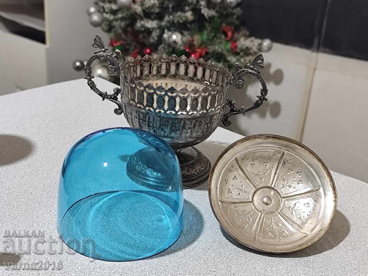 Антикварна Захарница / Бонбониера WMF – Германия, Art Nouvea - 5