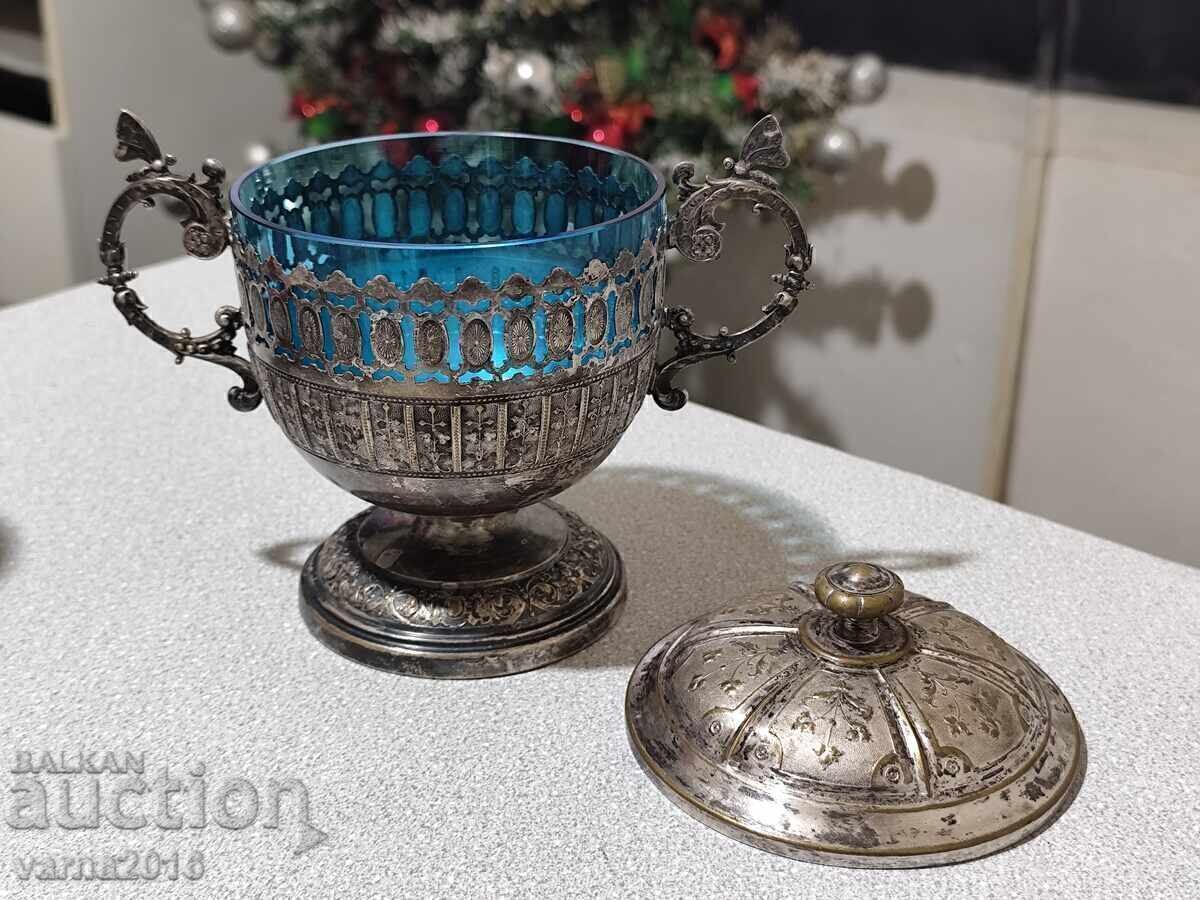 Zaharniță / Bombonieră Antică WMF – Germania, Art Nouveau - 7 Zaharniță / Bombonieră Antică WMF – Germania, Art Nouveau - 7