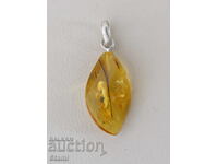 Colier - pandantiv chihlimbar baltic de primă clasă