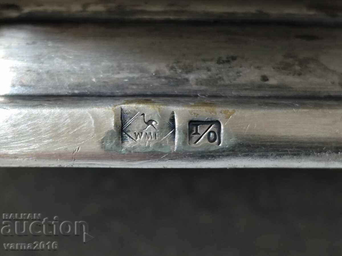 Антикварен посребрен лъжичник WMF, Германия - 6 Антикварен посребрен лъжичник WMF, Германия - 6