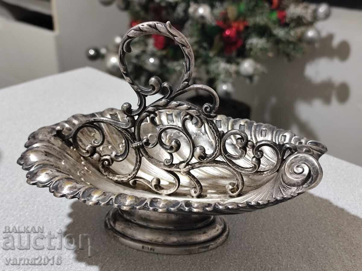 Антикварен посребрен лъжичник WMF, Германия Антикварен посребрен лъжичник WMF, Германия