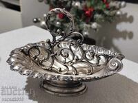 Антикварен посребрен лъжичник WMF, Германия