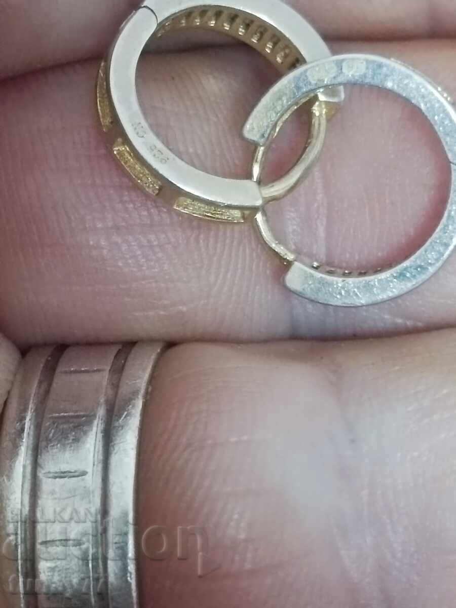 Σκουλαρίκια ασήμι με σήμανση 925 - 6 Σκουλαρίκια ασήμι με σήμανση 925 - 6