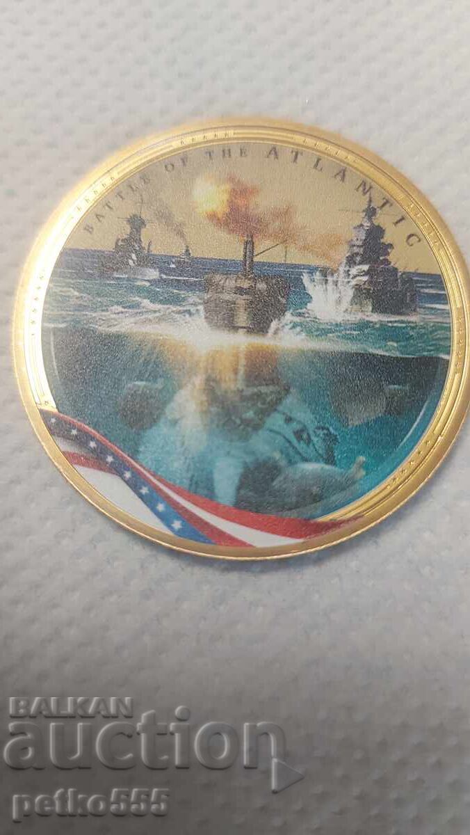 COMMEMORATIVE COINS, MEDAL, PLAQUE 1 DOLLAR - 5 COMMEMORATIVE COINS, MEDAL, PLAQUE 1 DOLLAR - 5