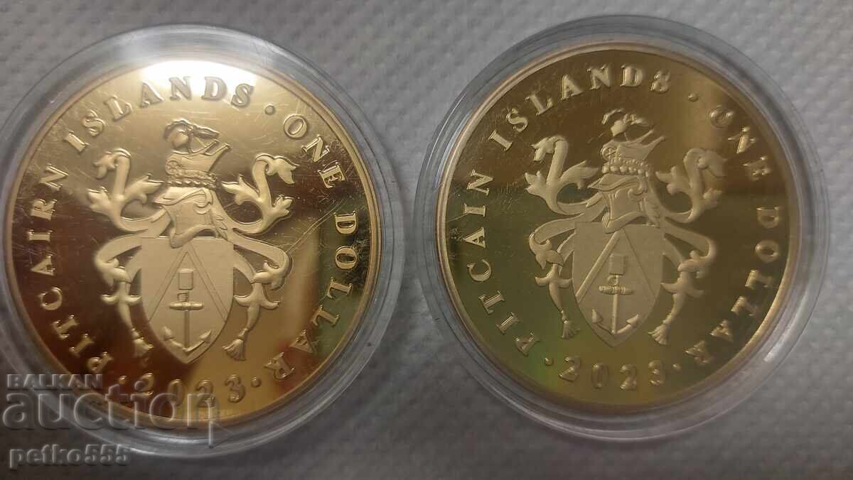 COMMEMORATIVE COINS, MEDAL, PLAQUE 1 DOLLAR - 6 COMMEMORATIVE COINS, MEDAL, PLAQUE 1 DOLLAR - 6