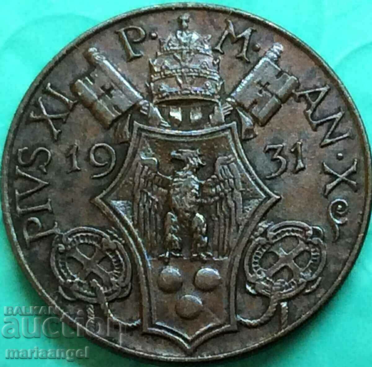 5 centesimi 1931 Vatican Pius XI mint 100,000 pcs - 6