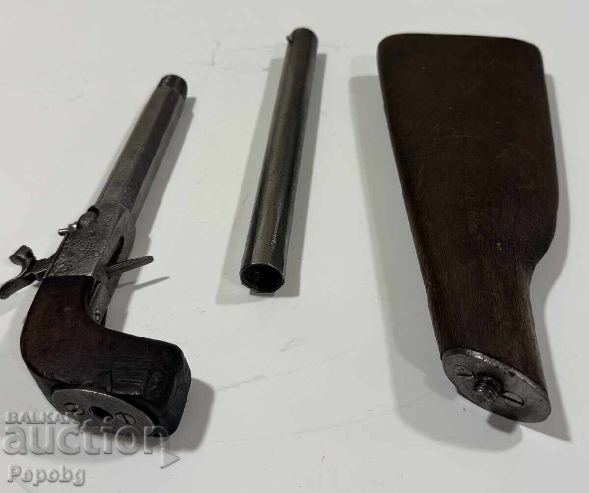 Παλιό και σπάνιο πιστόλι-τουφέκι σε κάψουλα με τιμή € 510.00 | 997.47 BGN