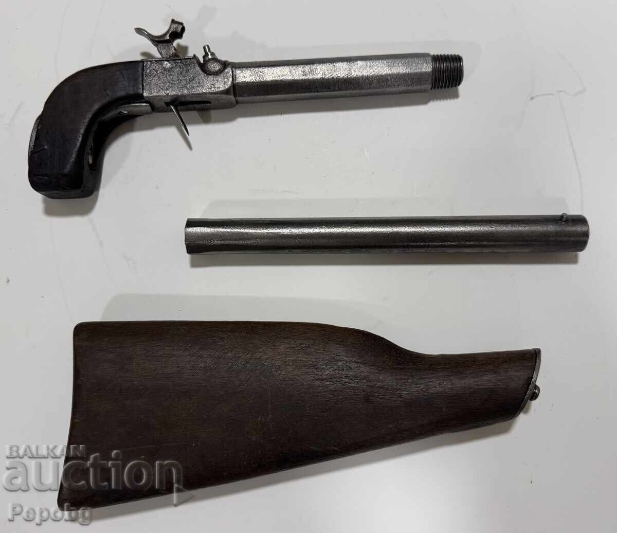 Old and rare capsule pistol-rifle Old and rare capsule pistol-rifle