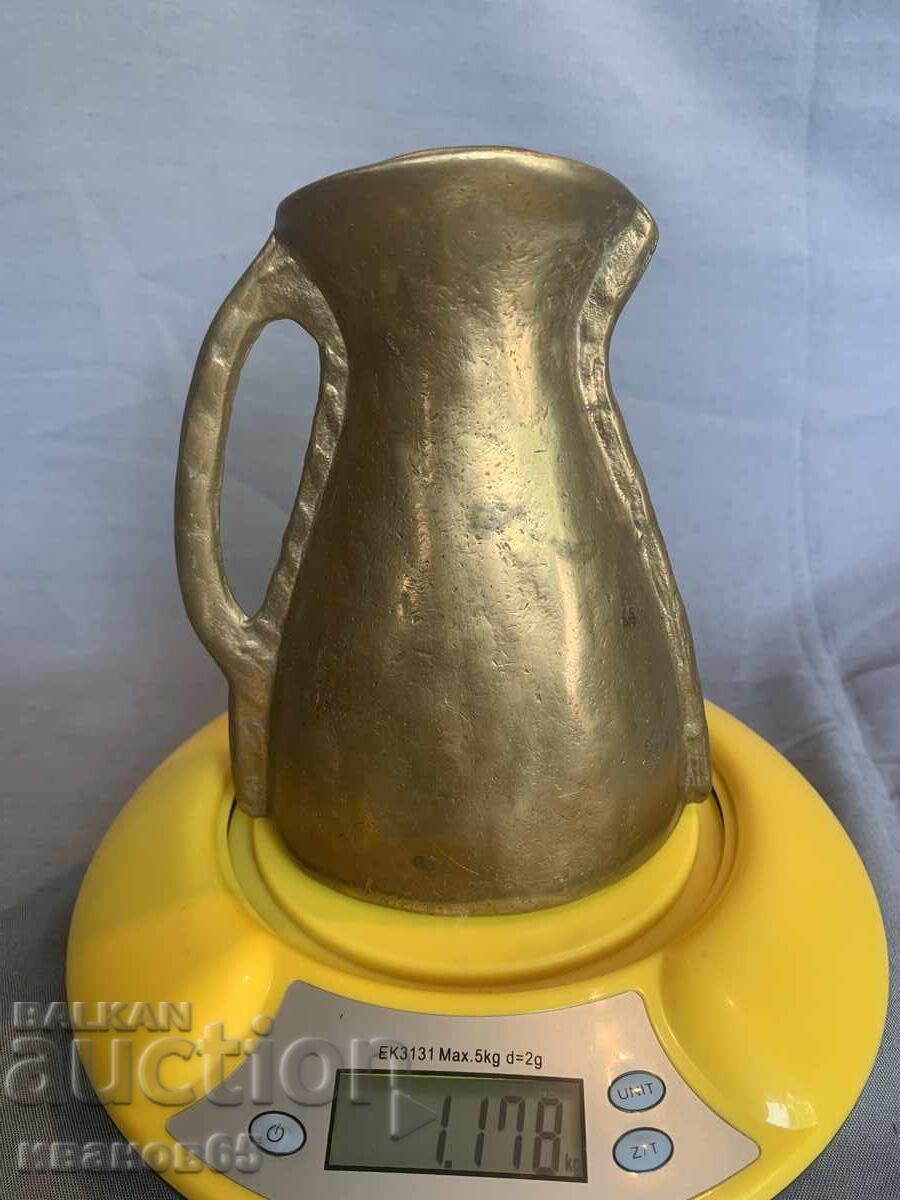 Auction Old Bronze Pitcher Vase Auction Old Bronze Pitcher Vase