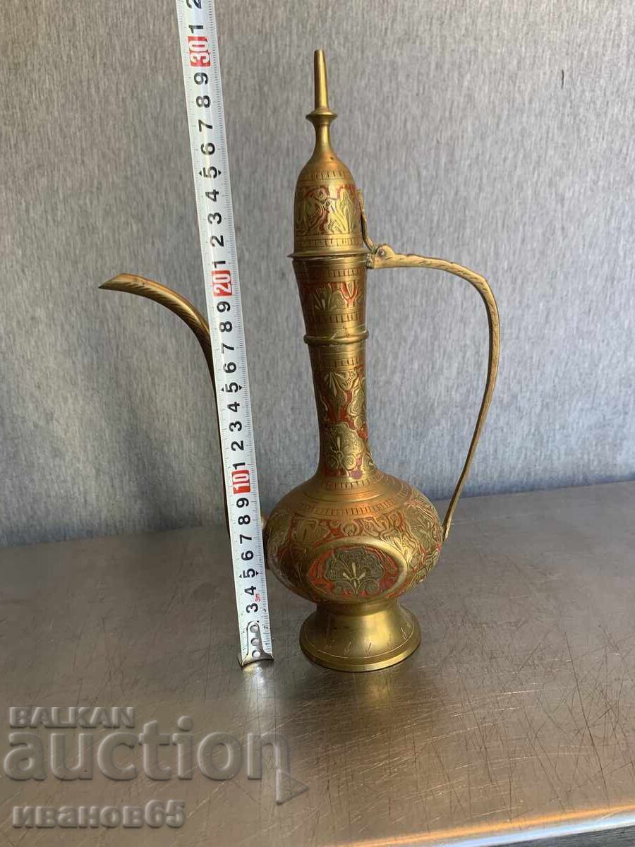 Indian Brass Hand Carved Teapot with price 65.00 BGN | € 33.23 Indian Brass Hand Carved Teapot with price 65.00 BGN | € 33.23