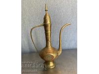 Indian Brass Hand Carved Teapot