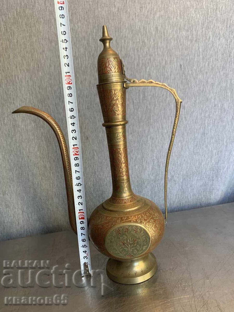 Indian Brass Hand Carved Teapot with price 75.00 BGN | € 38.35 Indian Brass Hand Carved Teapot with price 75.00 BGN | € 38.35