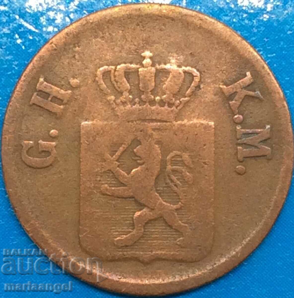 1 Heller 1850 Hesse Germania cupru - 7 1 Heller 1850 Hesse Germania cupru - 7