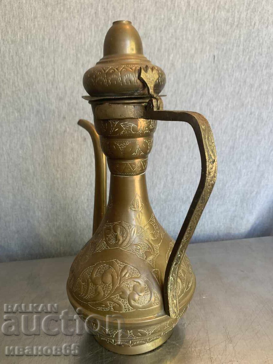 Delivery of Indian Brass Hand Carved Teapot Delivery of Indian Brass Hand Carved Teapot