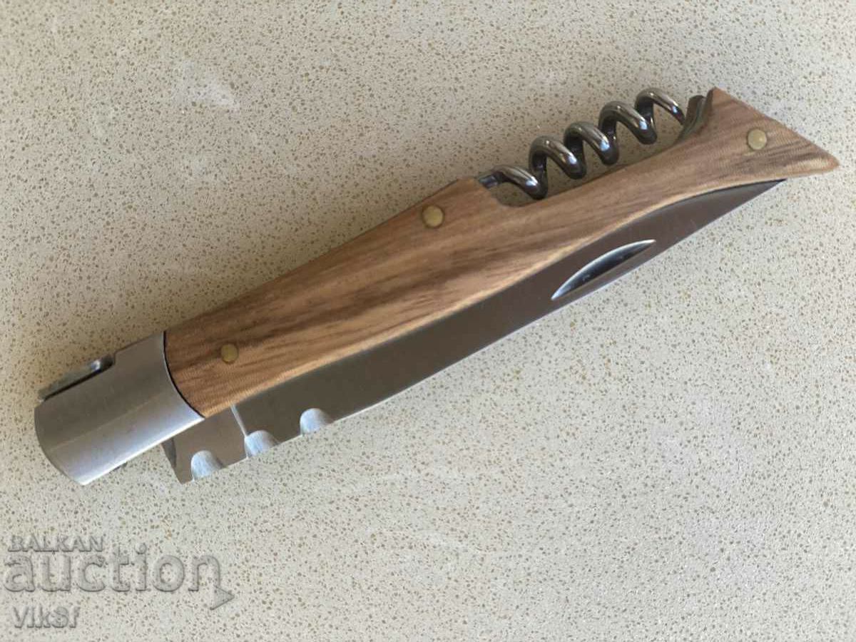 Auction Folding pocket knife with corkscrew 95x210/Lagiol/ Auction Folding pocket knife with corkscrew 95x210/Lagiol/