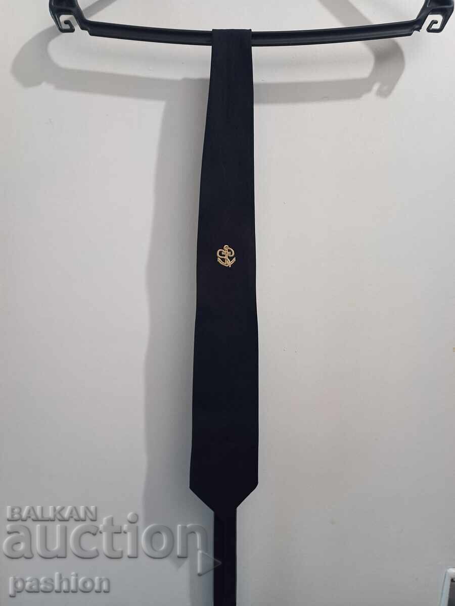 Navy Military Tie with Anchor