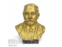 Позлатен бронз скулптура ,бюст.