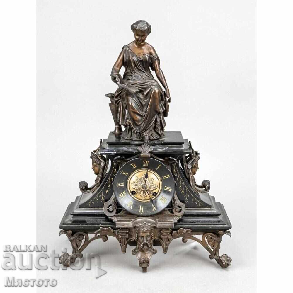 French sculpture with clock and pendulum 6