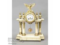 Ceas francez cu coloană și pendul, a doua jumătate a secolului al XIX-lea