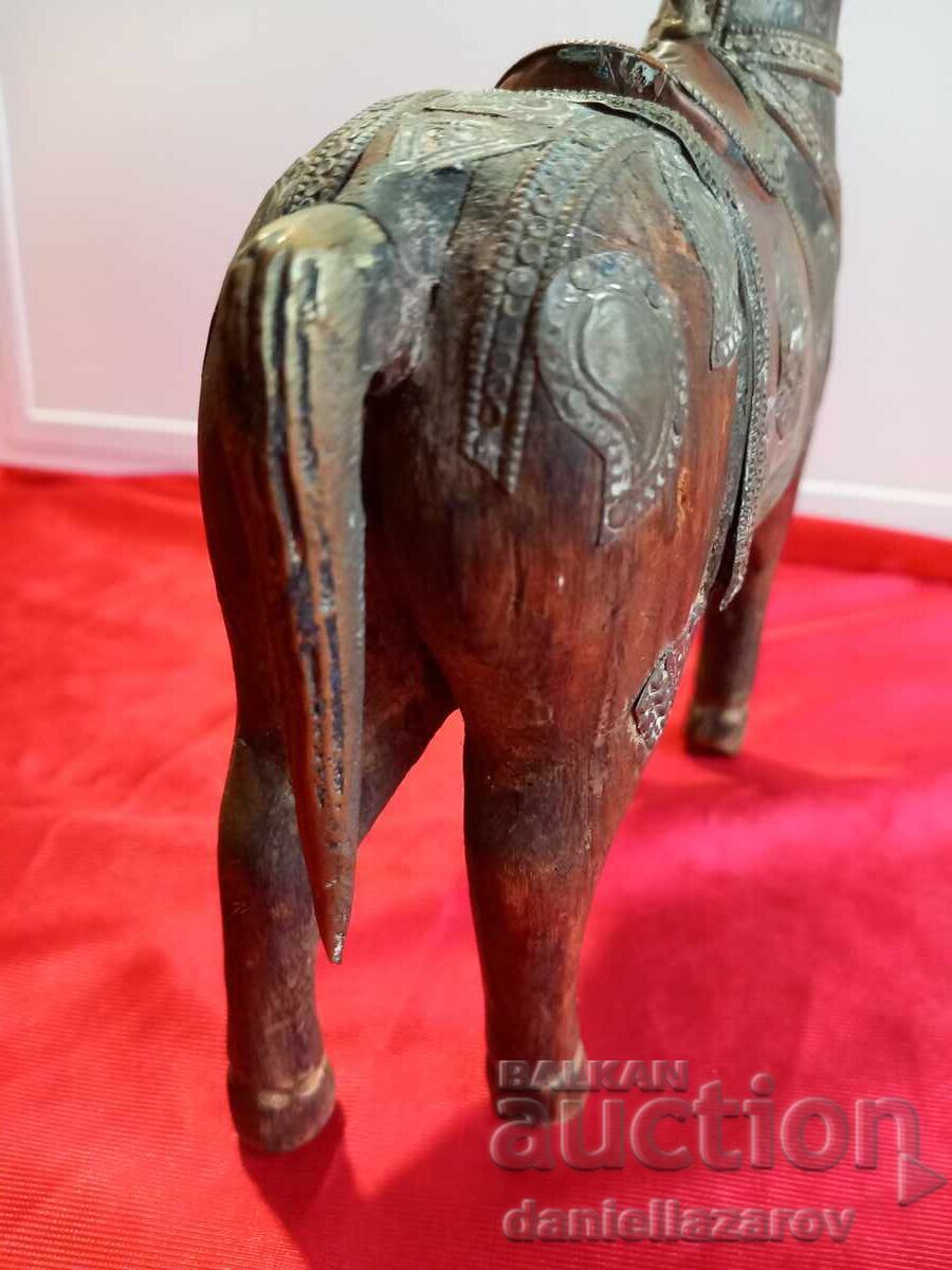 Statuetă Veche CAL, Lemn și Bronz - 5