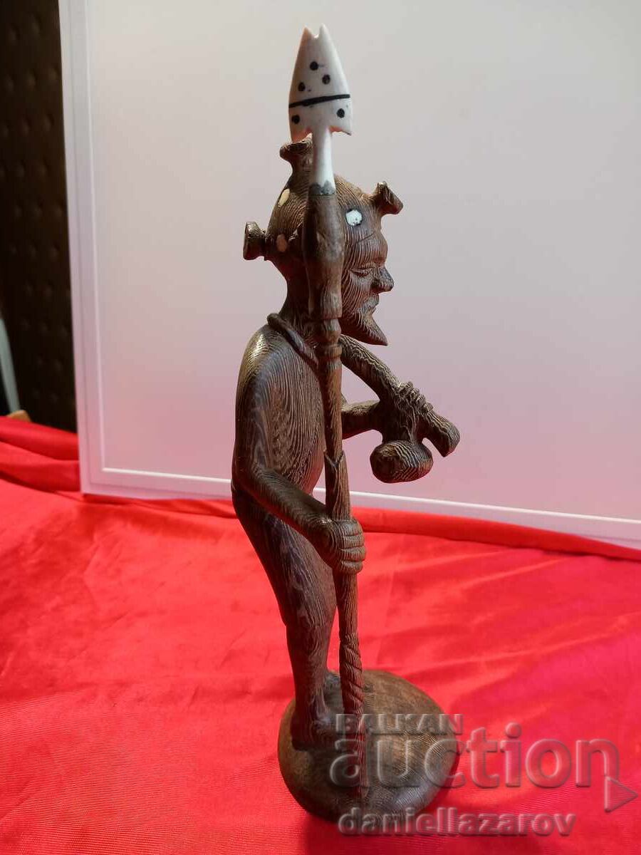 BENIN Old African Wooden Statuette, Figure with price 75.00 BGN | € 38.35