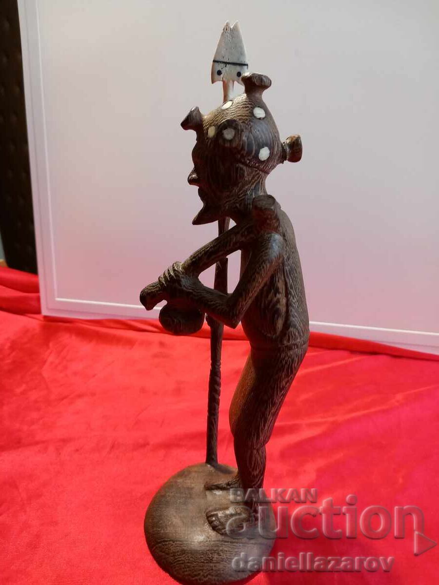 Auction  BENIN Old African Wooden Statuette, Figure