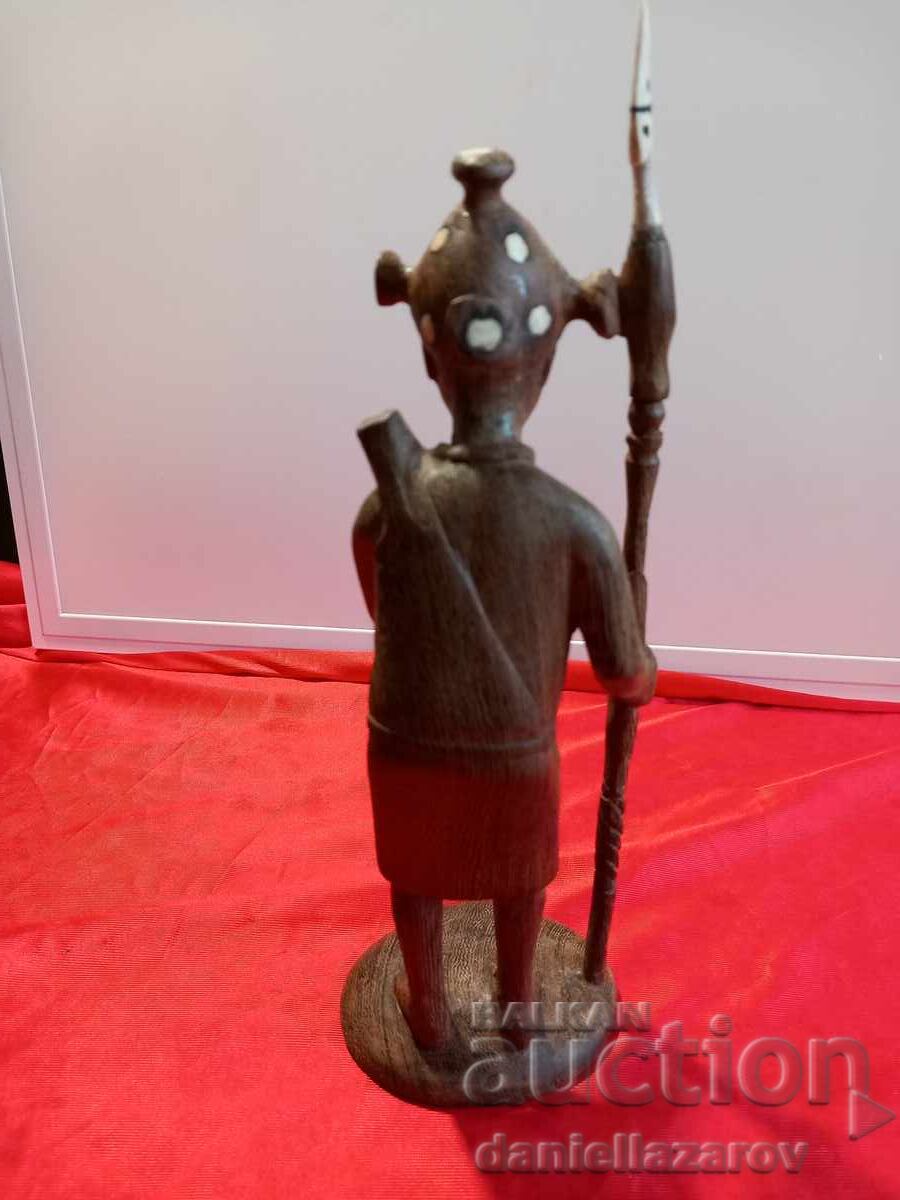 Delivery of BENIN Old African Wooden Statuette, Figure
