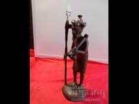 BENIN Statuetă Veche Africană din Lemn, Figurina