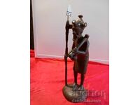 BENIN Statuetă Veche Africană din Lemn, Figurina