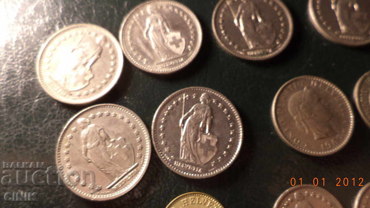 SWISS COINS - 6 SWISS COINS - 6